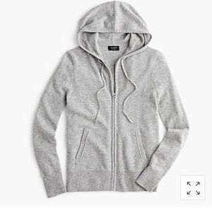 J crew lightweight zip up hoodie